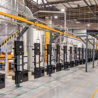 Prášková lakovací linka